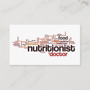 Carte De Visite Régime alimentaire Dietologist de nutritionniste
