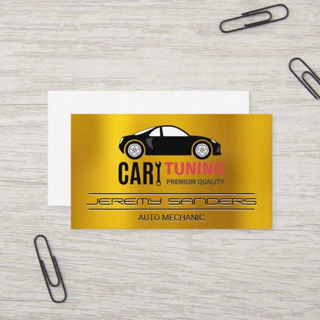 Carte De Visite Réglage de la voiture | Réparation automatique mét (Devant/Arrière en situation)
