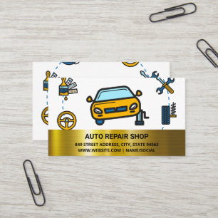 Carte De Visite Réglage de la voiture   Services Auto