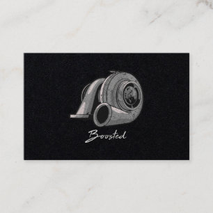 Carte De Visite Réglage Turbo Boosted