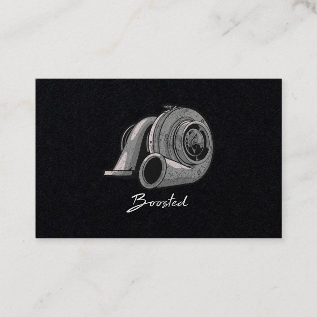 Carte De Visite Réglage Turbo Boosted (Devant)