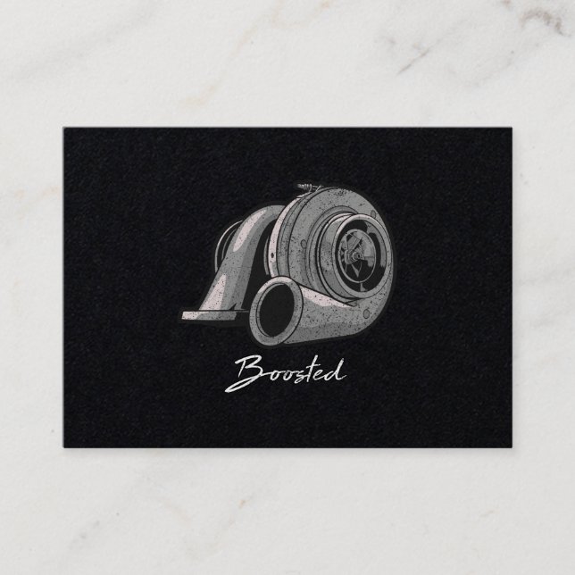 Carte De Visite Réglage Turbo Boosted (Devant)