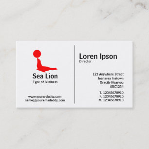 Carte De Visite Règle du milieu - Lion de mer