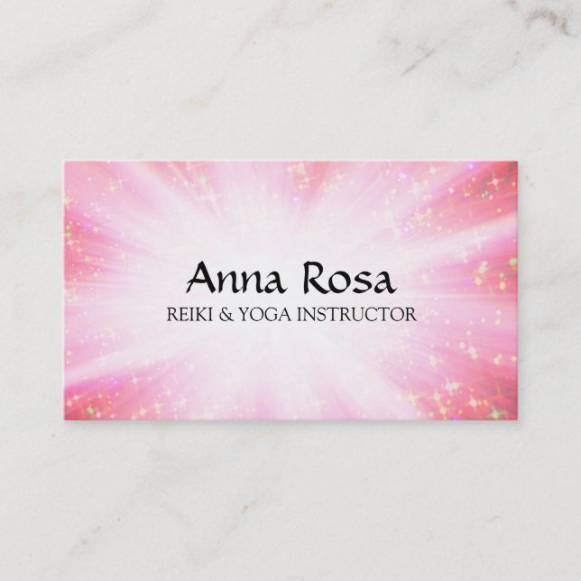Carte De Visite *~* Reiki Healing Ray Energy Healing Sparkings (Devant)