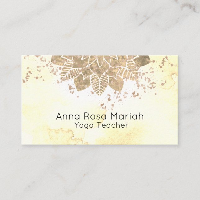 Carte De Visite *~* Reiki Mandala Yoga Parties scintillant spiritu (Devant)