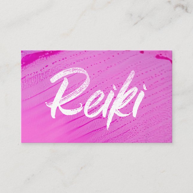 Carte De Visite *~* Reiki Master Reiki Praticien en soins intensif (Devant)
