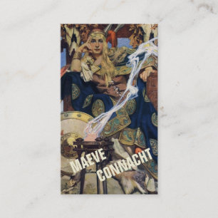 Carte De Visite Reine Maeve Warrior Woman