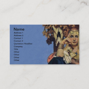 Carte De Visite Reine Maeve Warrior Woman