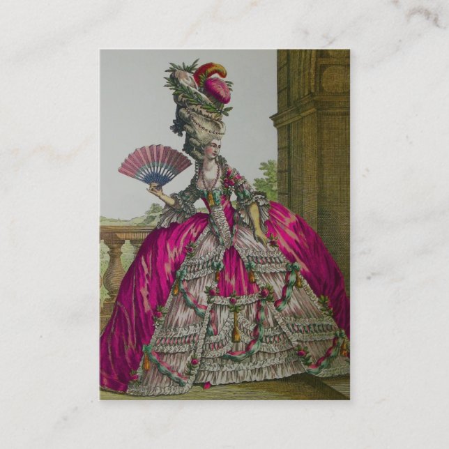 Carte De Visite Reine Marie Antoinette (Plus D'Options) - (Devant)