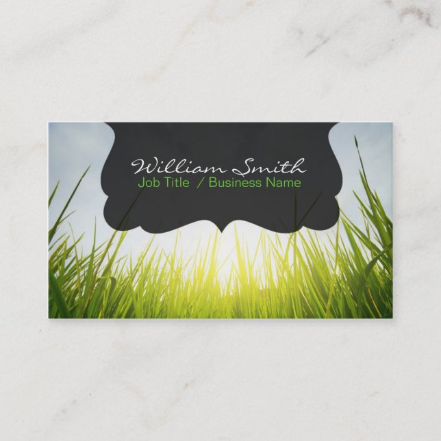 Carte De Visite Relaxation calm grass Business card (Devant)