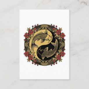 Carte De Visite Relief Rond Ornemental de Dragon Impérial Chinois 