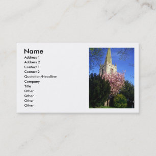 Carte de visite religieux d'église