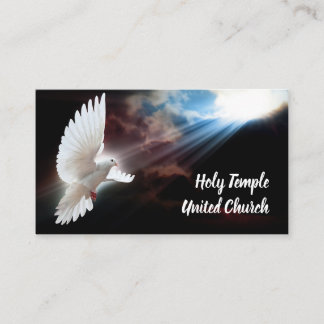 Carte De Visite Religion Christian Dove Eglise spirituelle Louange