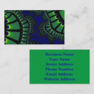 Carte De Visite Remix Vert et Bleu