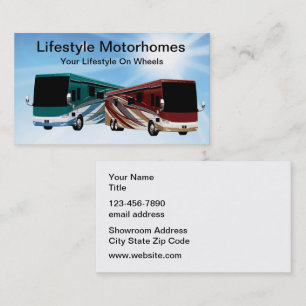 Carte De Visite Remorques RV Et Motorhomes