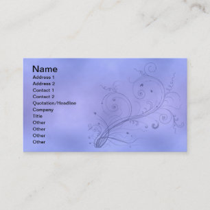 Carte De Visite Remous bleus