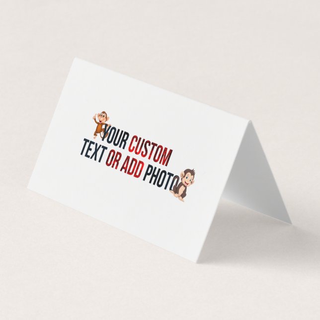 Carte De Visite Remove This Design &Add Your Own Design Horizontal (Devant)