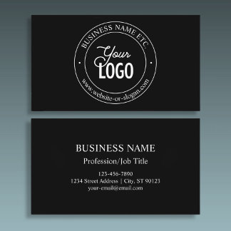 Carte De Visite Remplacement de logo facile et texte personnalisab