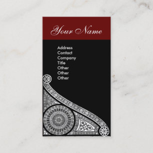 Carte De Visite RENAISSANCE brun rouge