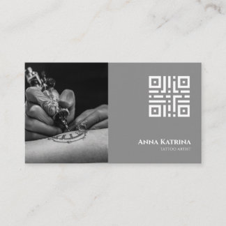 Carte De Visite Rendez-vous avec un Artiste de Tatouage Gothique S