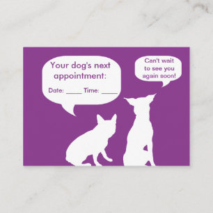 Carte De Visite Rendez-vous chez un éleveur de chiens tendance en