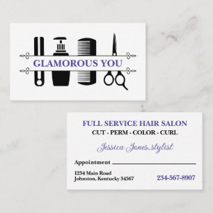 Carte De Visite Rendez-vous de coiffeur professionnel