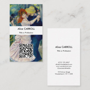 Carte De Visite Renoir - Danse à Bougival - Code QR