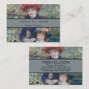 Carte De Visite Renoir Deux Sœurs Terrasse Impressionnisme Françai