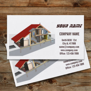 Carte De Visite Rénovation Handyman Architecte de construction