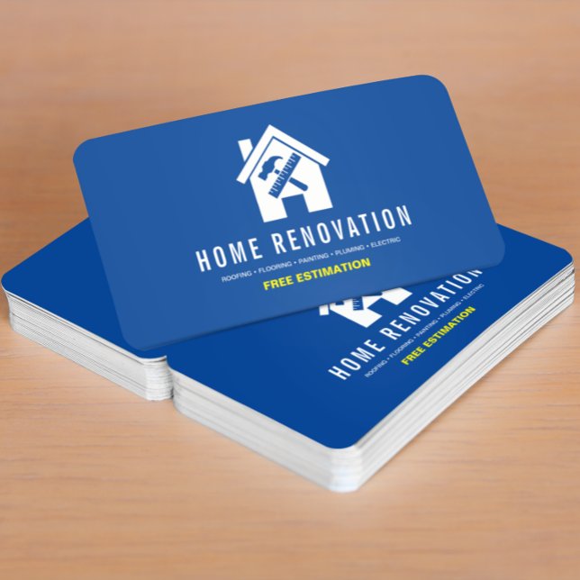 Carte De Visite Rénovation résidentielle moderne Réparation Handym (Créateur téléchargé)