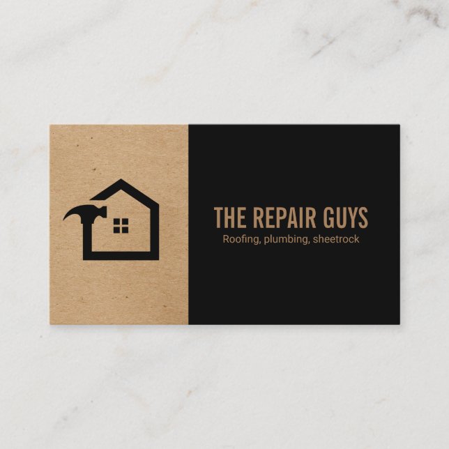 Carte De Visite Réparation à domicile | Handyman | Construction (Devant)