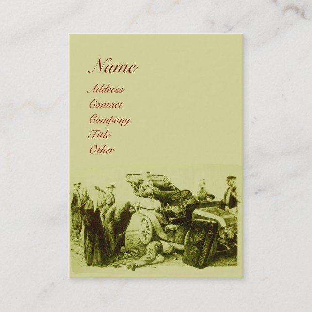 CARTE DE VISITE RÉPARATION AUTOMATIQUE - AUTOMOBILE (Devant)