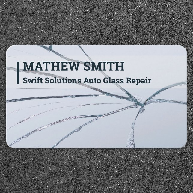 Carte De Visite Réparation automatique de verre (Auto Glass Repair Business Cards)