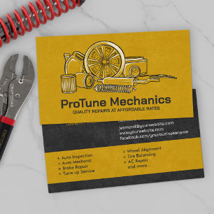 Carte De Visite Réparation automobile - Mécanique