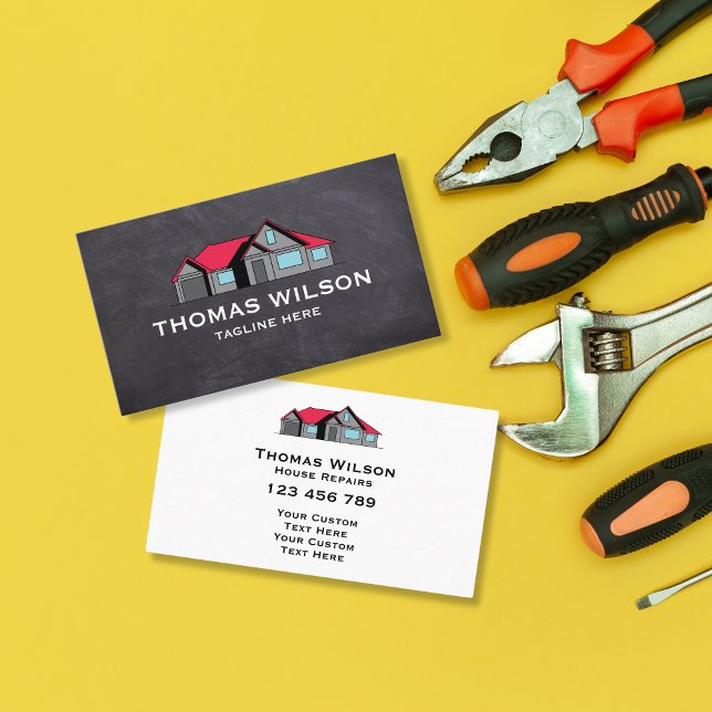 Carte De Visite Réparation de construction moderne Handyman Carpen (Créateur téléchargé)