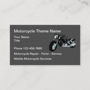 Carte De Visite Réparation De Moto Pièces Et Service