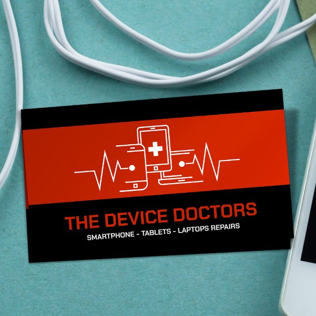 Carte De Visite Réparation de périphériques professionnels moderne (Créateur téléchargé)