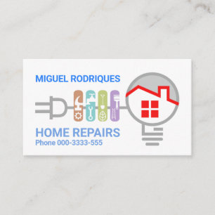 Carte De Visite Réparation des maisons de circuit électrique Handy