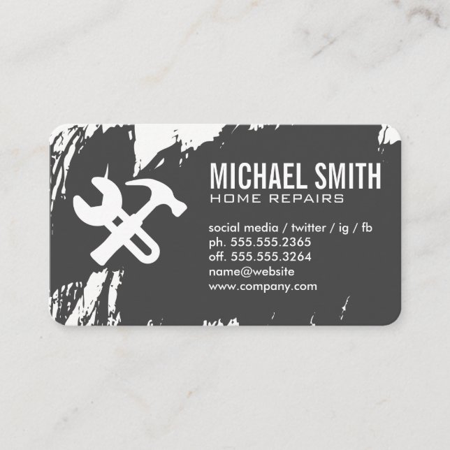 Carte De Visite Réparation des services à domicile (Devant)