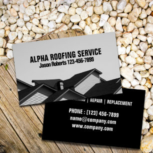 Carte De Visite Réparation des toits de l'entrepreneur Roofer