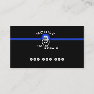 Carte De Visite Réparation mobile élégante