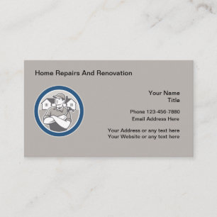Carte De Visite Réparations Et Rénovations À Domicile