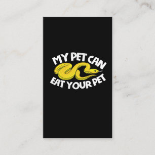 Carte De Visite Repover Ball Python Yellow Rat Corn Snake