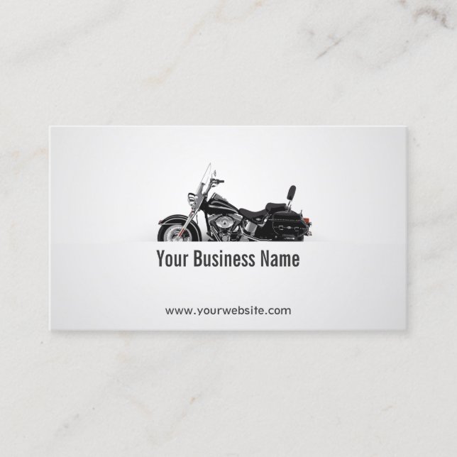 Carte De Visite Représentation de moto de vélo (Devant)