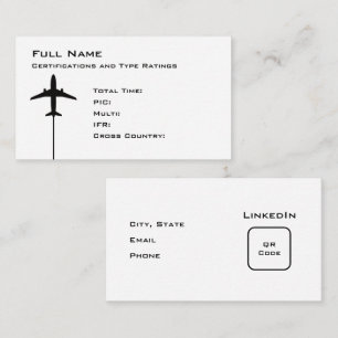 Carte De Visite Reprise micro du pilote