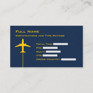 Carte De Visite Reprise micro du pilote