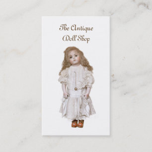Carte De Visite Reproduction antique de poupée de bisque
