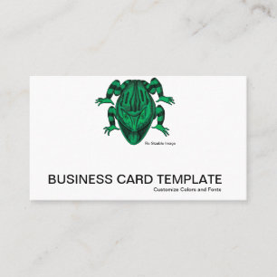 Carte De Visite Reptiles verts sauvages Le crapaud