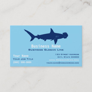 Carte De Visite Requin Marteau Personnalisé   Océan / Marin
