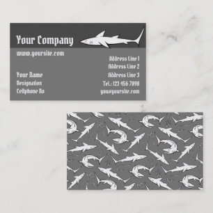 Carte De Visite Requins et crochets